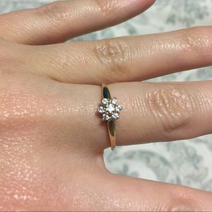 Diamond Flower ring